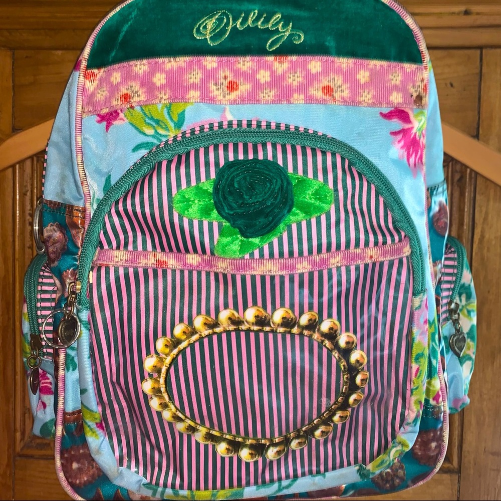 Oilily floral striped backpack